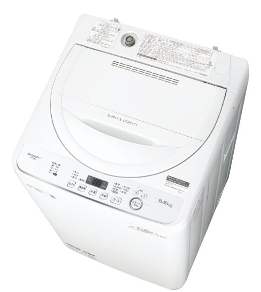 シャープの全自動洗濯機